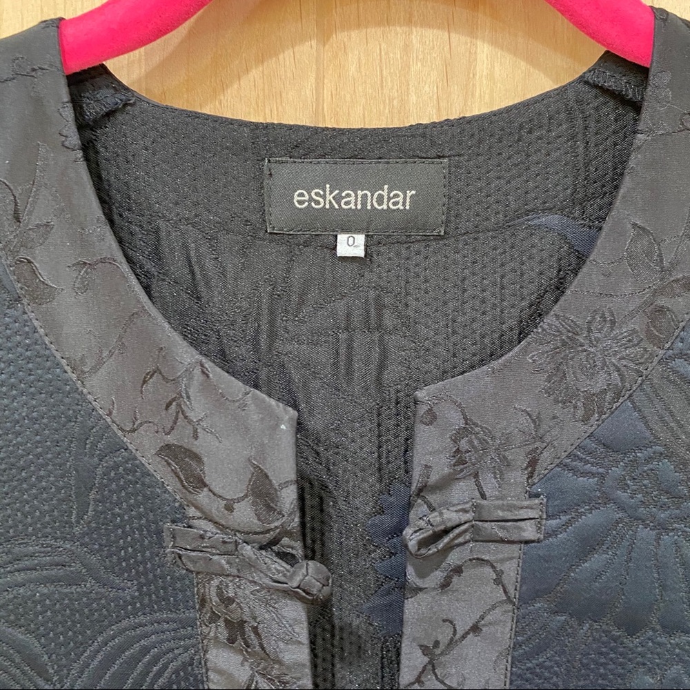 Eskandar Manderin Asian Oriental Vest Jacket 0/6 8 - Picture 3 of 8